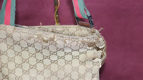 dustbag white gucci|where to repair Gucci bag.